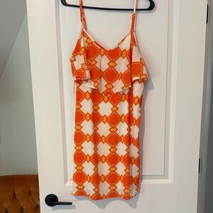 Peach Love California Orange and Cream Dress